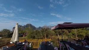 Green Restaurant in Vang Vieng, Laos