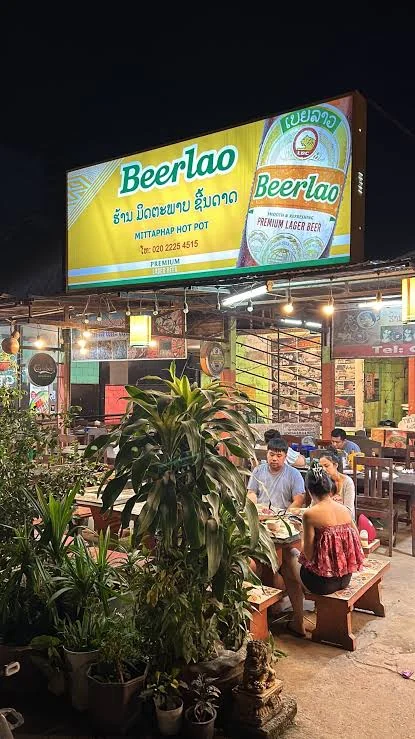 Mittaphap Restaurant in Vang Vieng, Laos